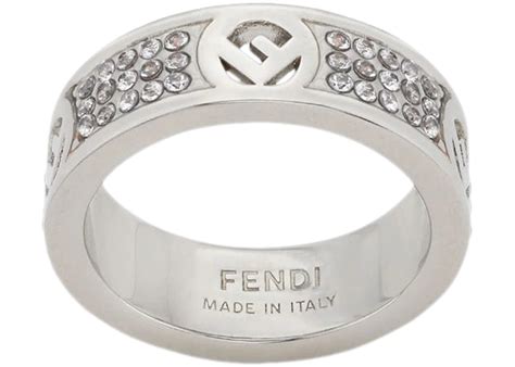 fendi oorringen|Fendi silver rings.